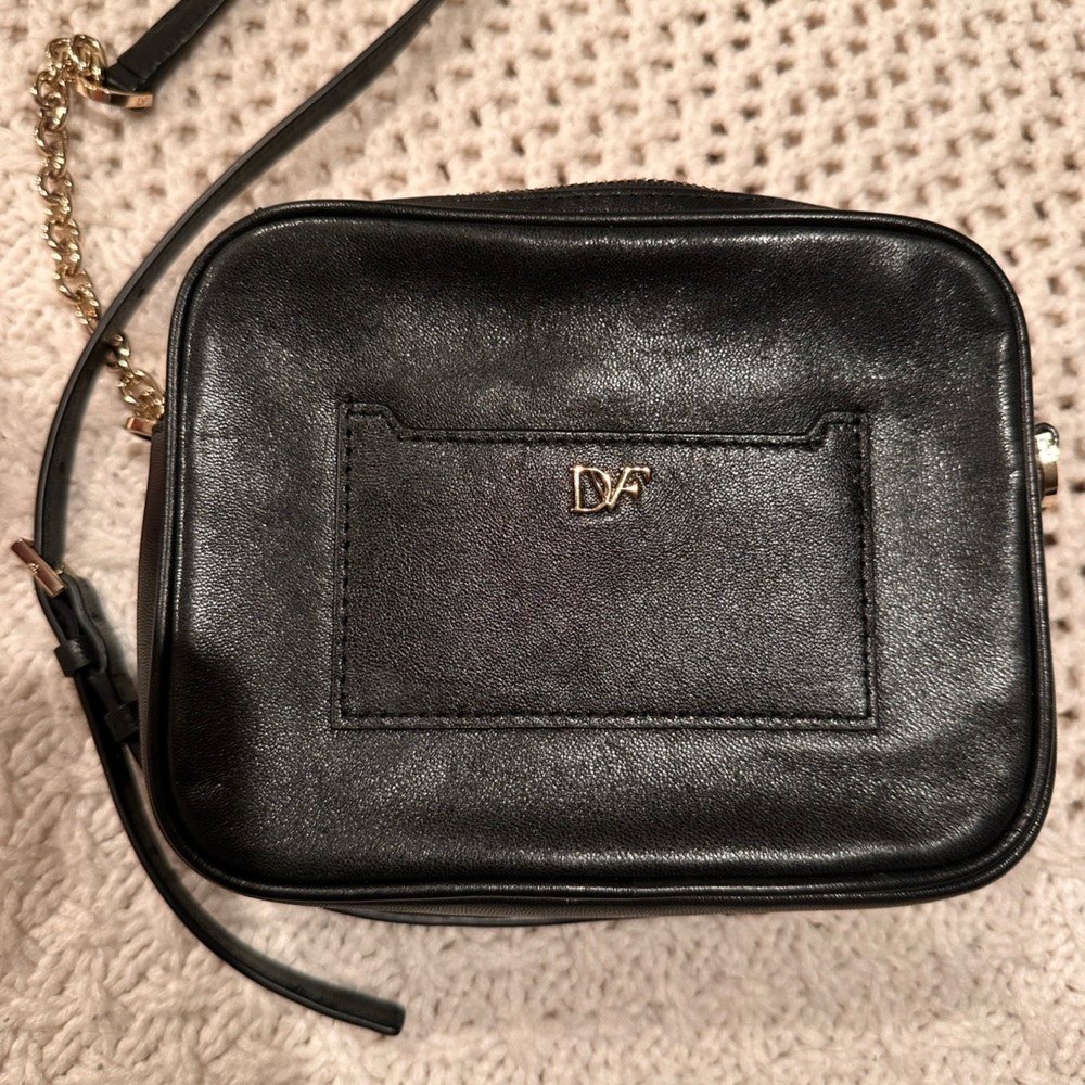 DIANE VON FURSTENBERG CROSSBODY PURSE ANIMAL PRINTER LEATHER - Picture 6 of 14